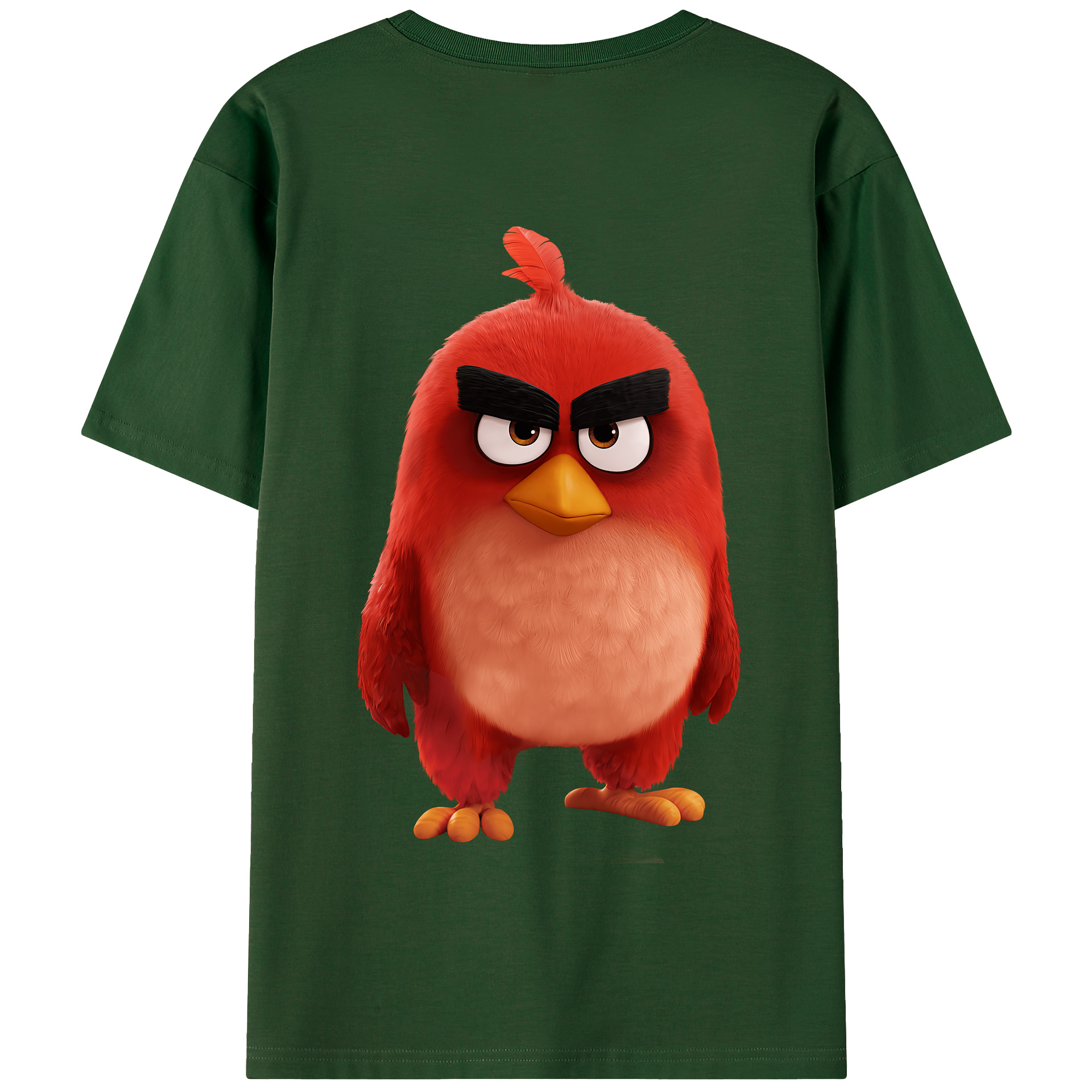 （画像用） Angry Birds アングリーバード 綿100％半袖Tシャツ（背面プリント）